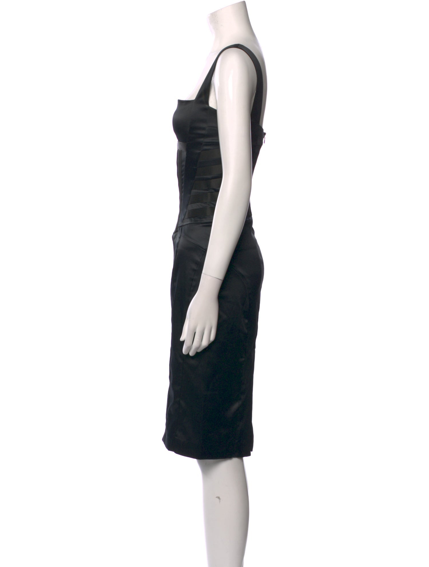 Just Cavalli Square Neckline Knee-Length Dress