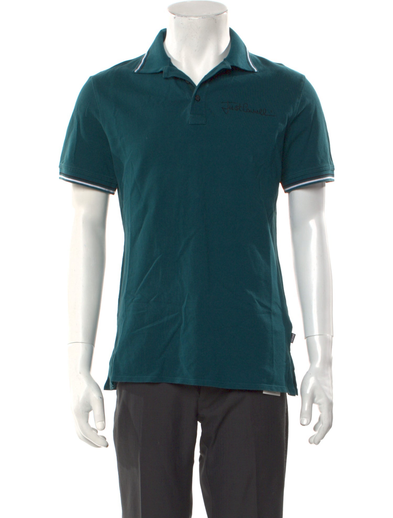 Just Cavalli Collar Short Sleeve Polo Shirt