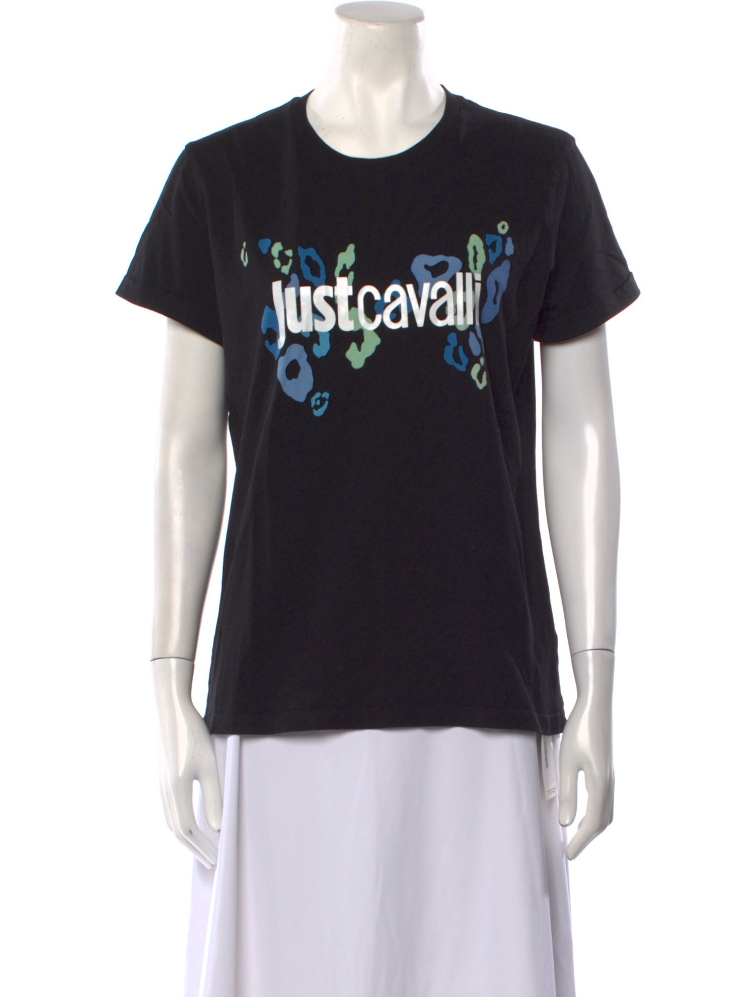 Just Cavalli Graphic Print Crew Neck T-Shirt