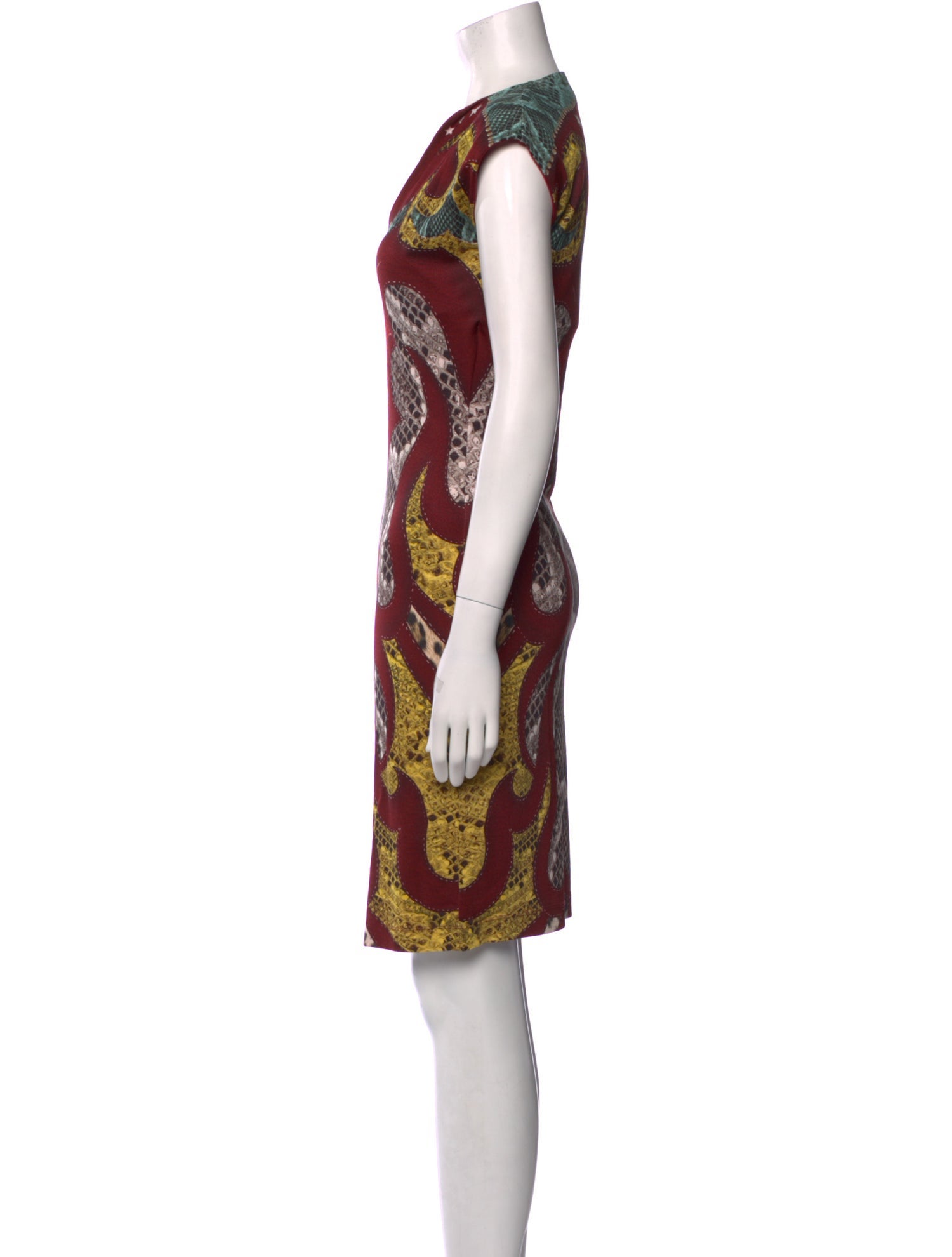 Just Cavalli Printed Knee-Length Dress