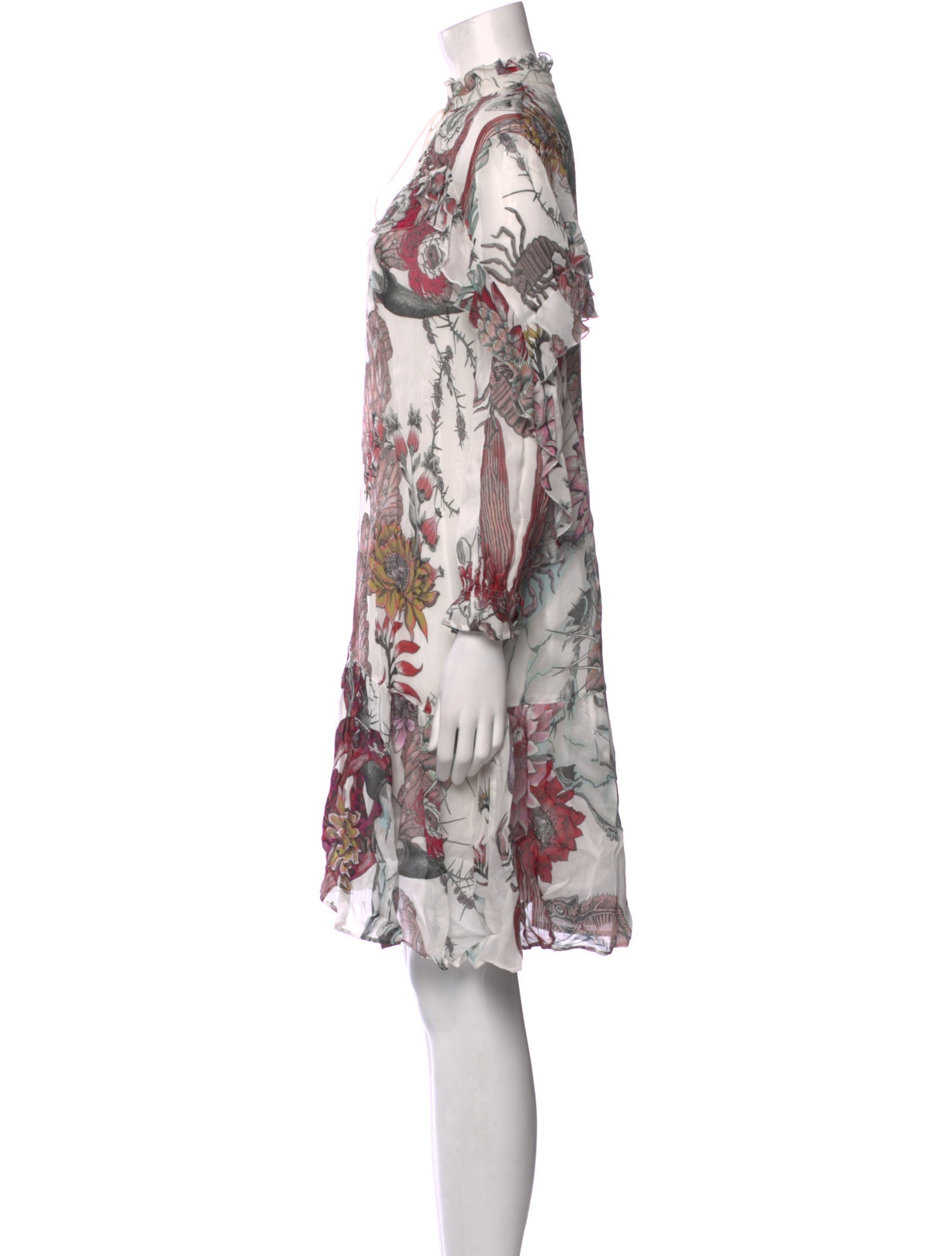 Just Cavalli Floral Print Mini Dress