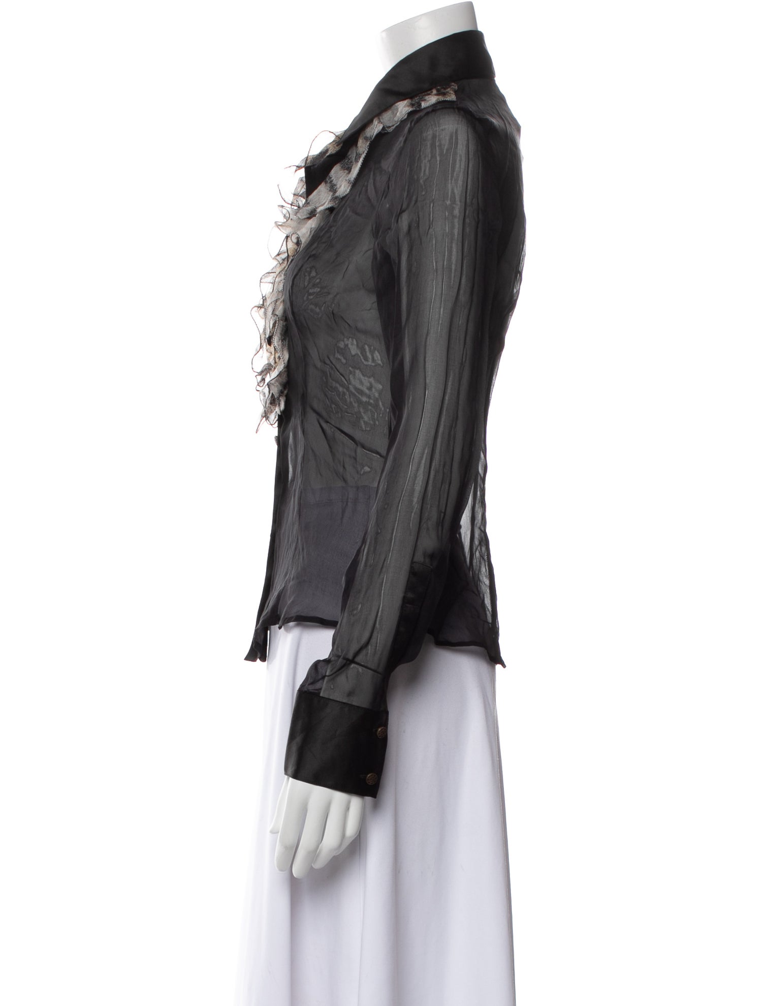 Just Cavalli Vintage Late 2000's - Early 2010's Button-Up Top w/ Tags