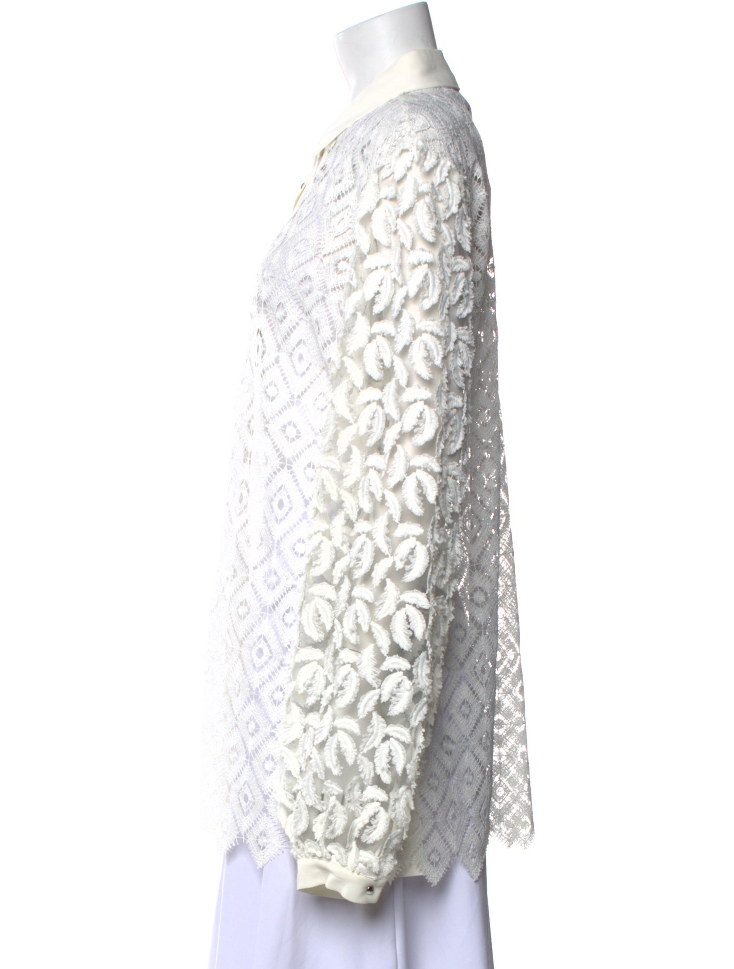 Just Cavalli Lace Pattern Long Sleeve Tunic