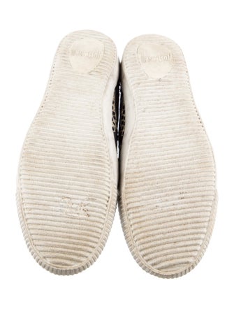 Just Cavalli Embossed Leather Printed Sneakers