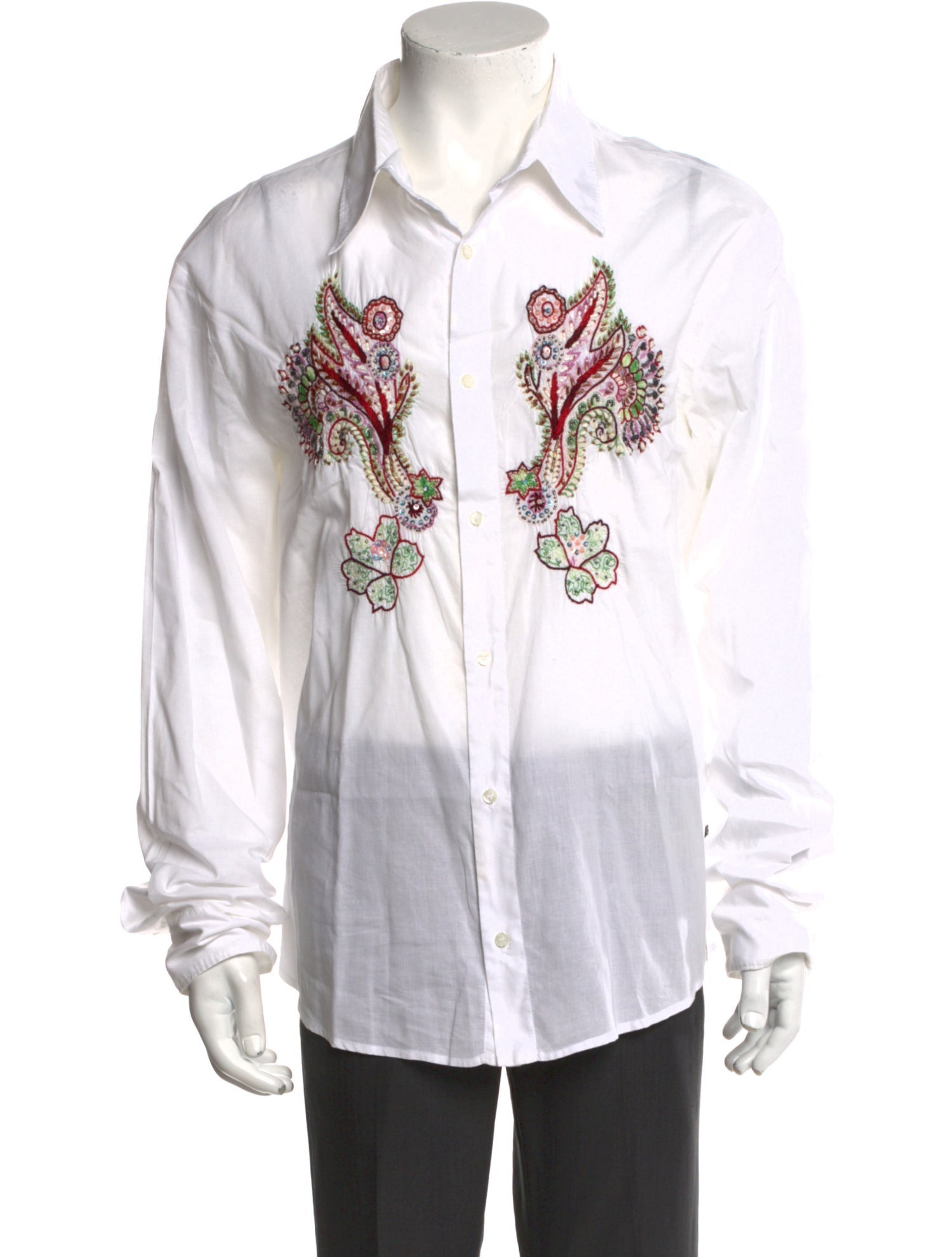 Just Cavalli Patterned Long Sleeve Shirt