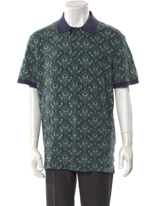 Just Cavalli Printed Collar Polo Shirt