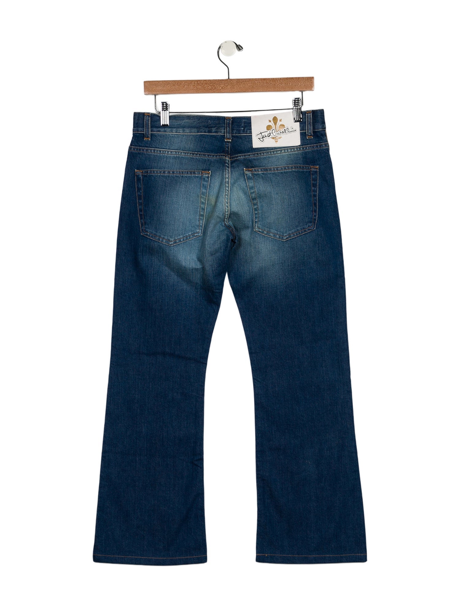 Just Cavalli Mid-Rise Wide Leg Jeans