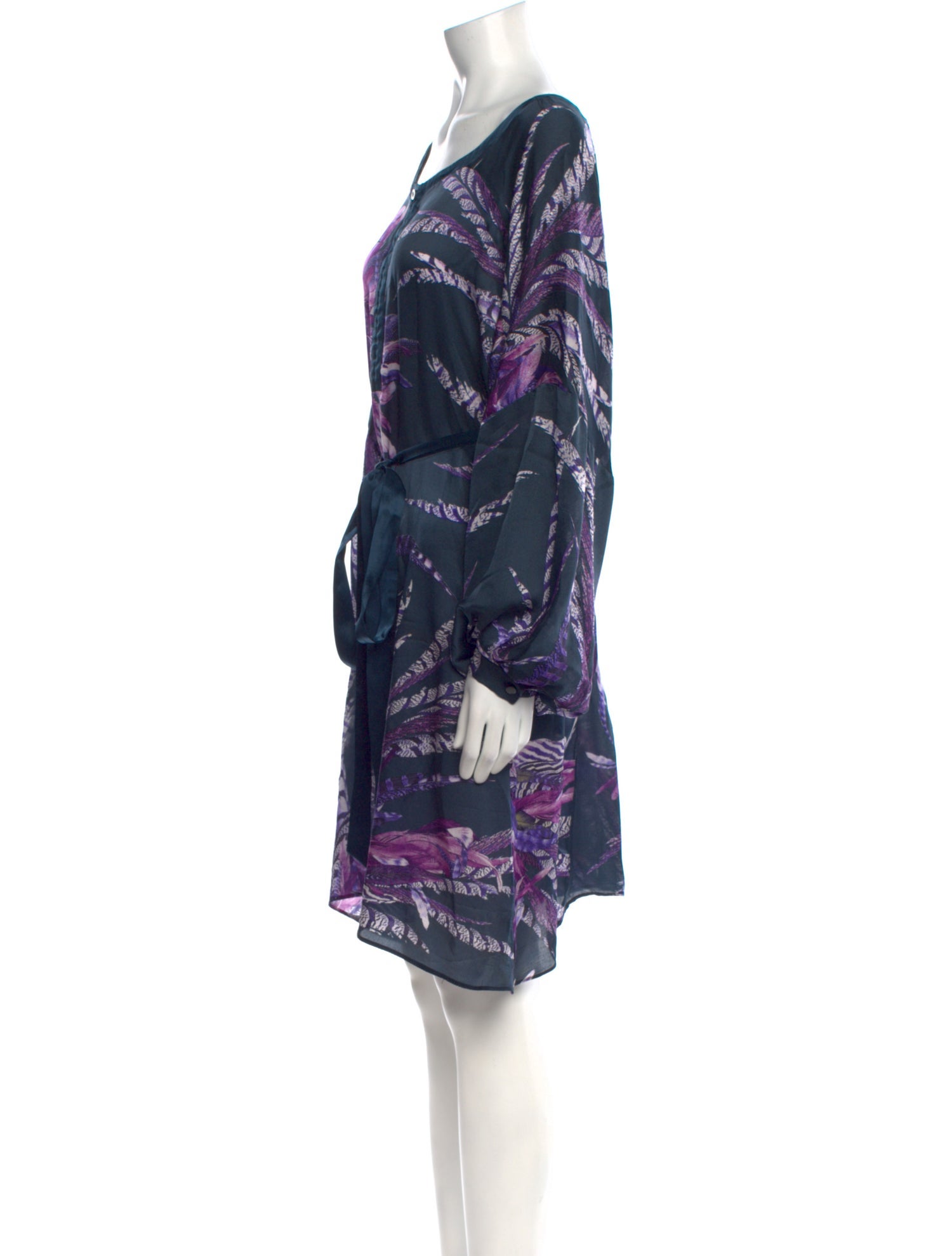 Just Cavalli Silk Knee-Length Dress