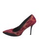 Just Cavalli Satin Printed Pumps