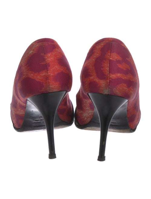 Just Cavalli Satin Printed Pumps