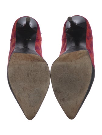 Just Cavalli Satin Printed Pumps