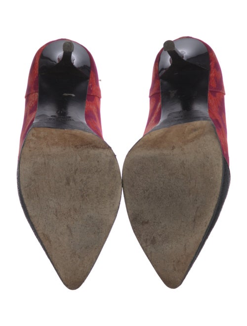 Just Cavalli Satin Printed Pumps