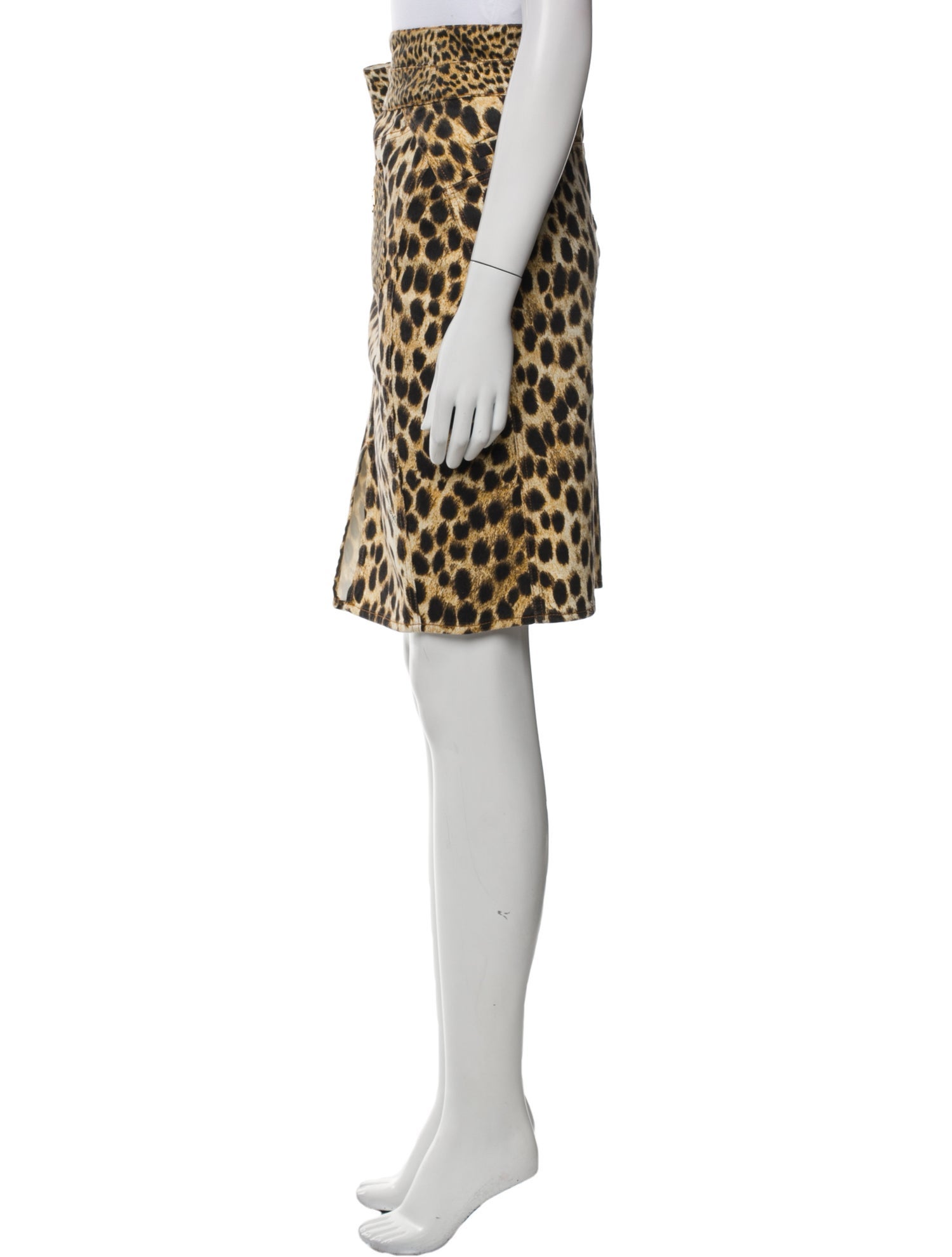Just Cavalli Animal Print Knee-Length Skirt