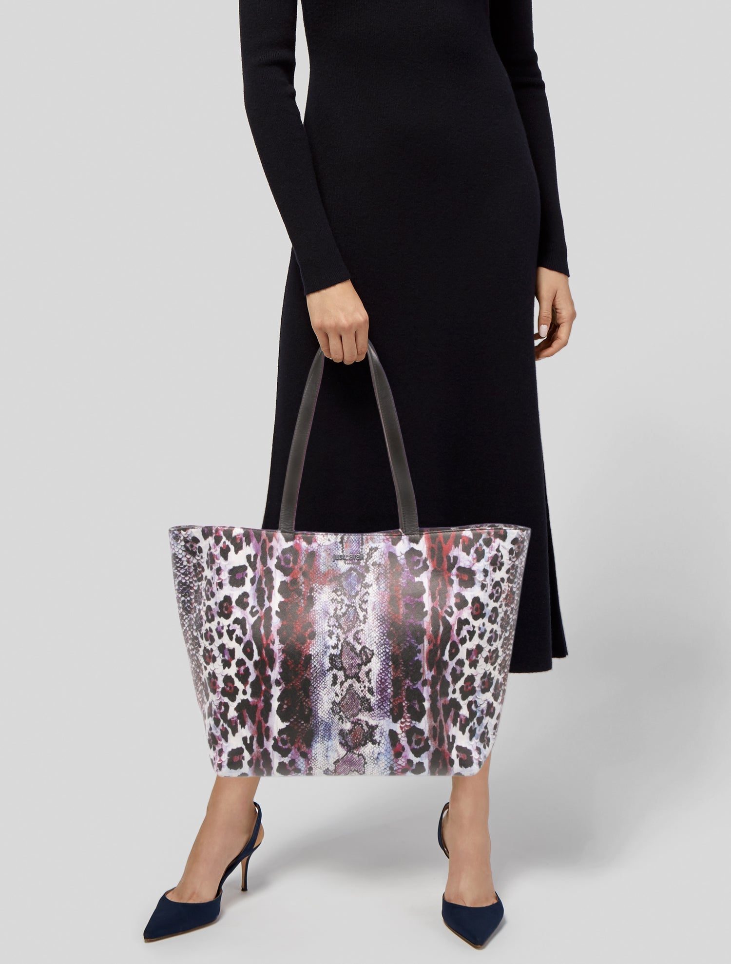 Just Cavalli Leather Tote