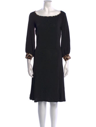 Just Cavalli Bateau Neckline Knee-Length Dress