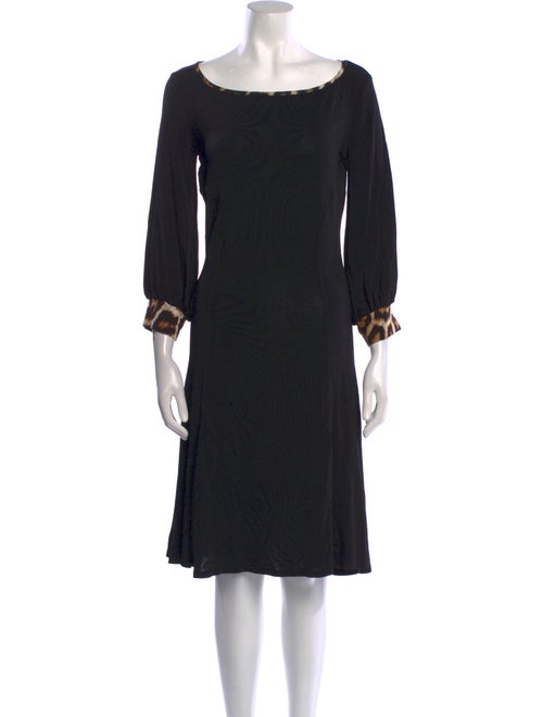 Just Cavalli Bateau Neckline Knee-Length Dress