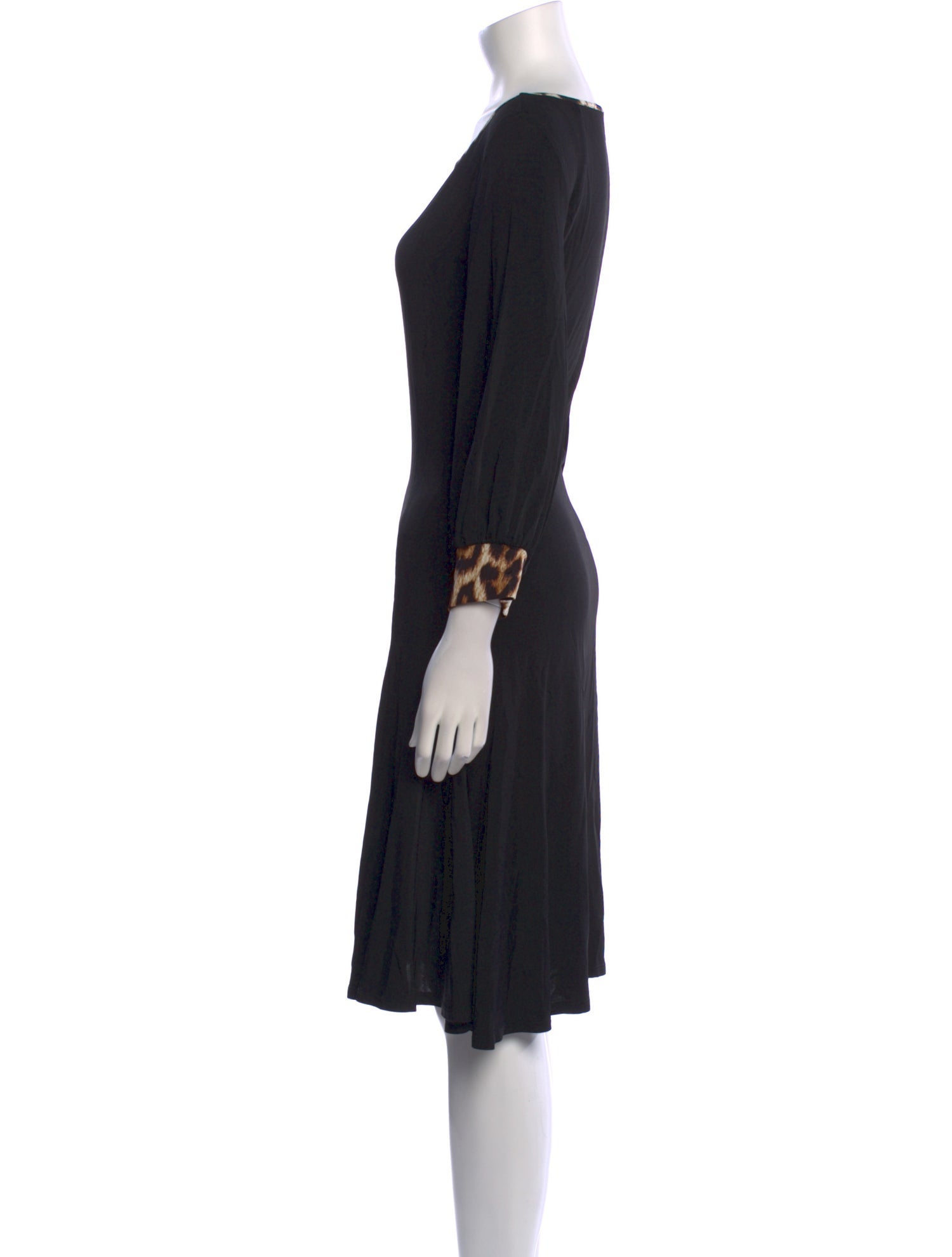 Just Cavalli Bateau Neckline Knee-Length Dress