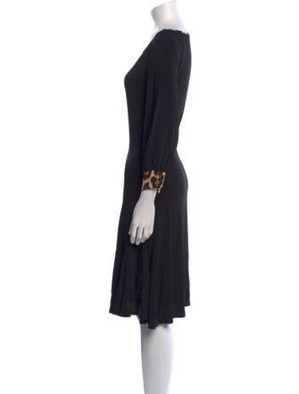 Just Cavalli Bateau Neckline Knee-Length Dress