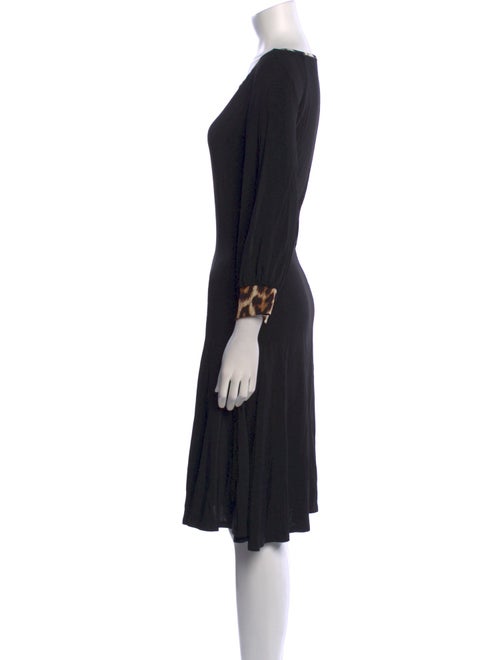 Just Cavalli Bateau Neckline Knee-Length Dress