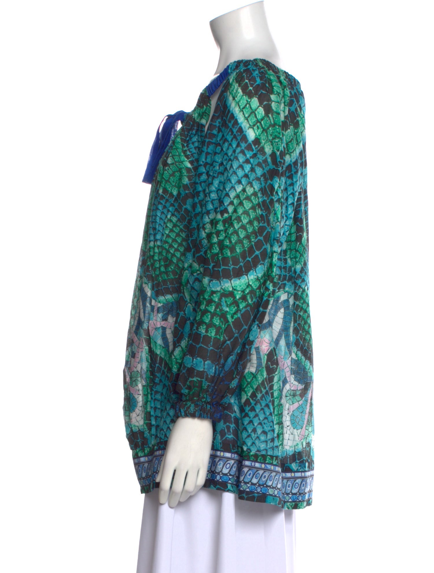 Just Cavalli Printed Scoop Neck Tunic