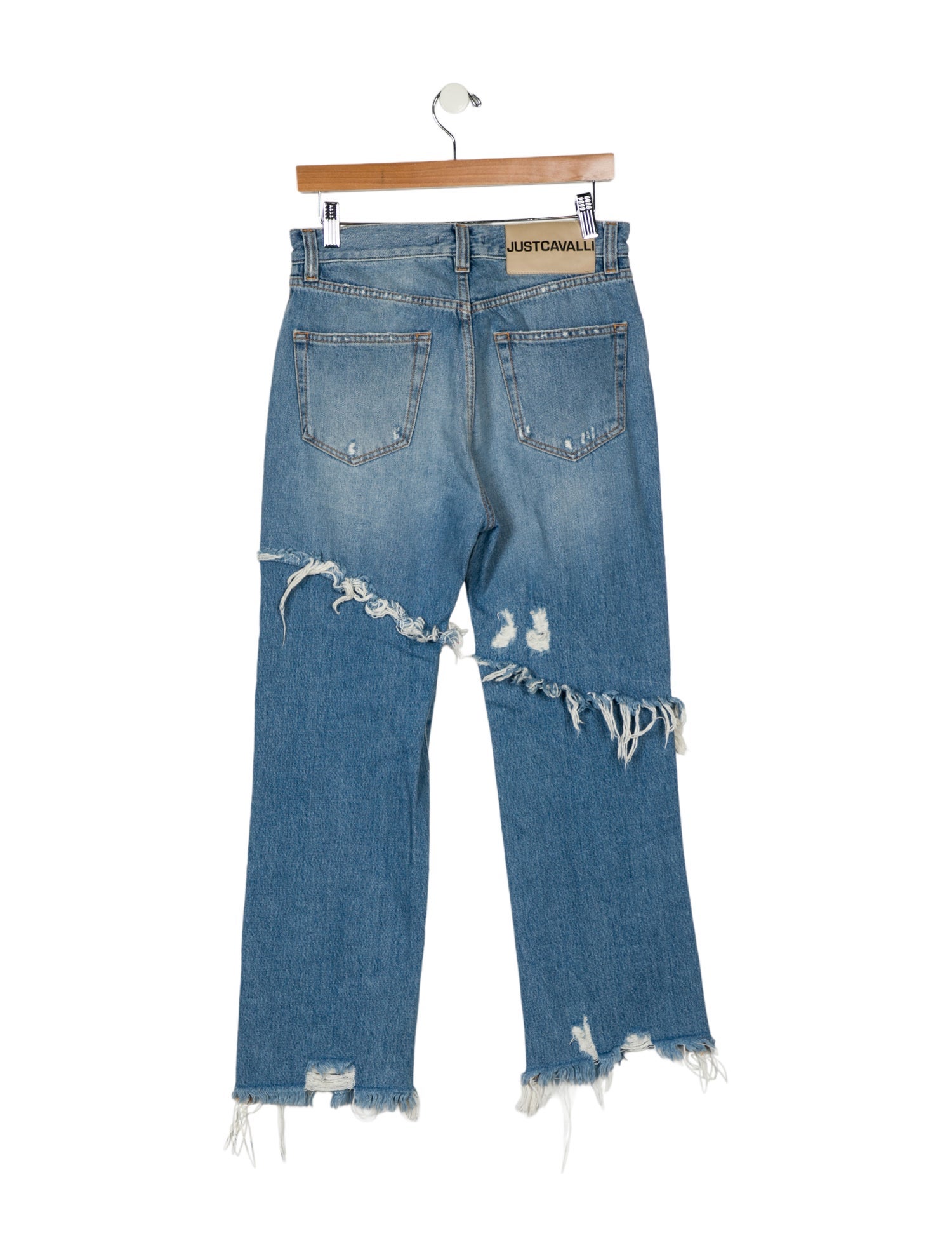 Just Cavalli High-Rise Straight Leg Jeans