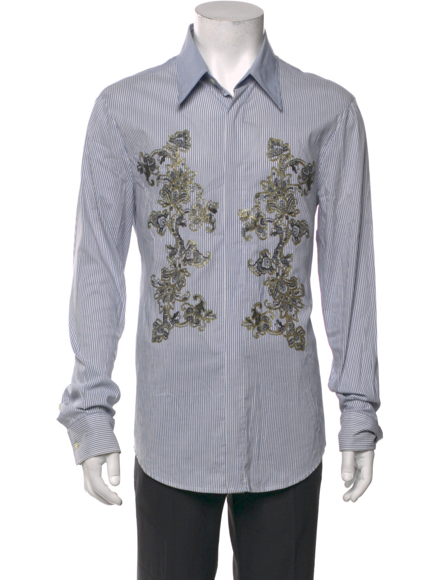 Just Cavalli Striped Long Sleeve Dress Shirt