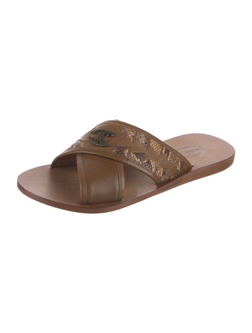 Just Cavalli Leather Slides
