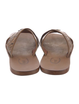 Just Cavalli Leather Slides