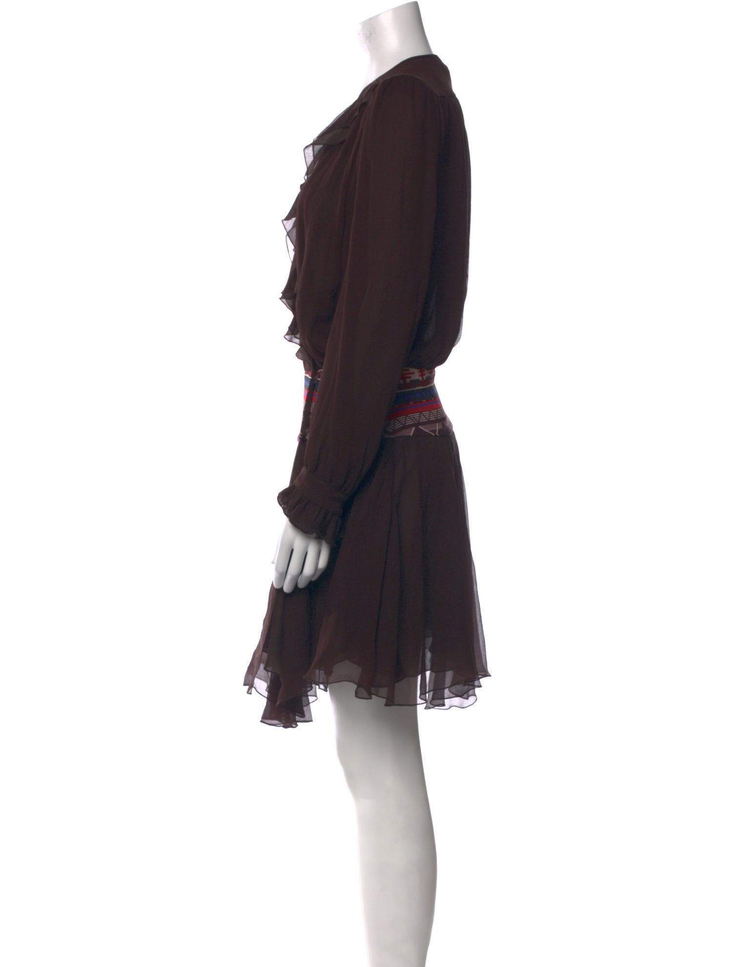 Just Cavalli Silk Knee-Length Dress