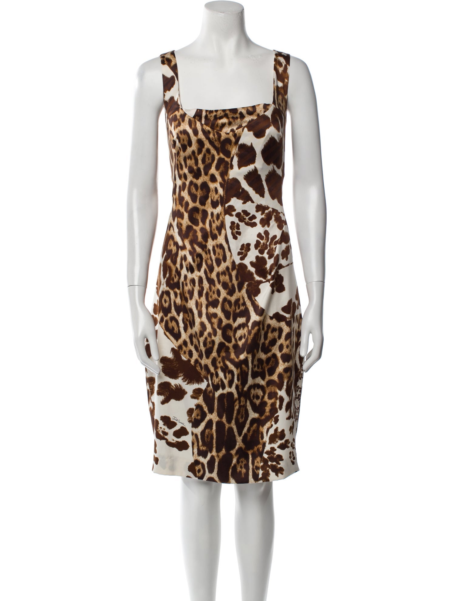 Just Cavalli Animal Print Knee-Length Dress w/ Tags