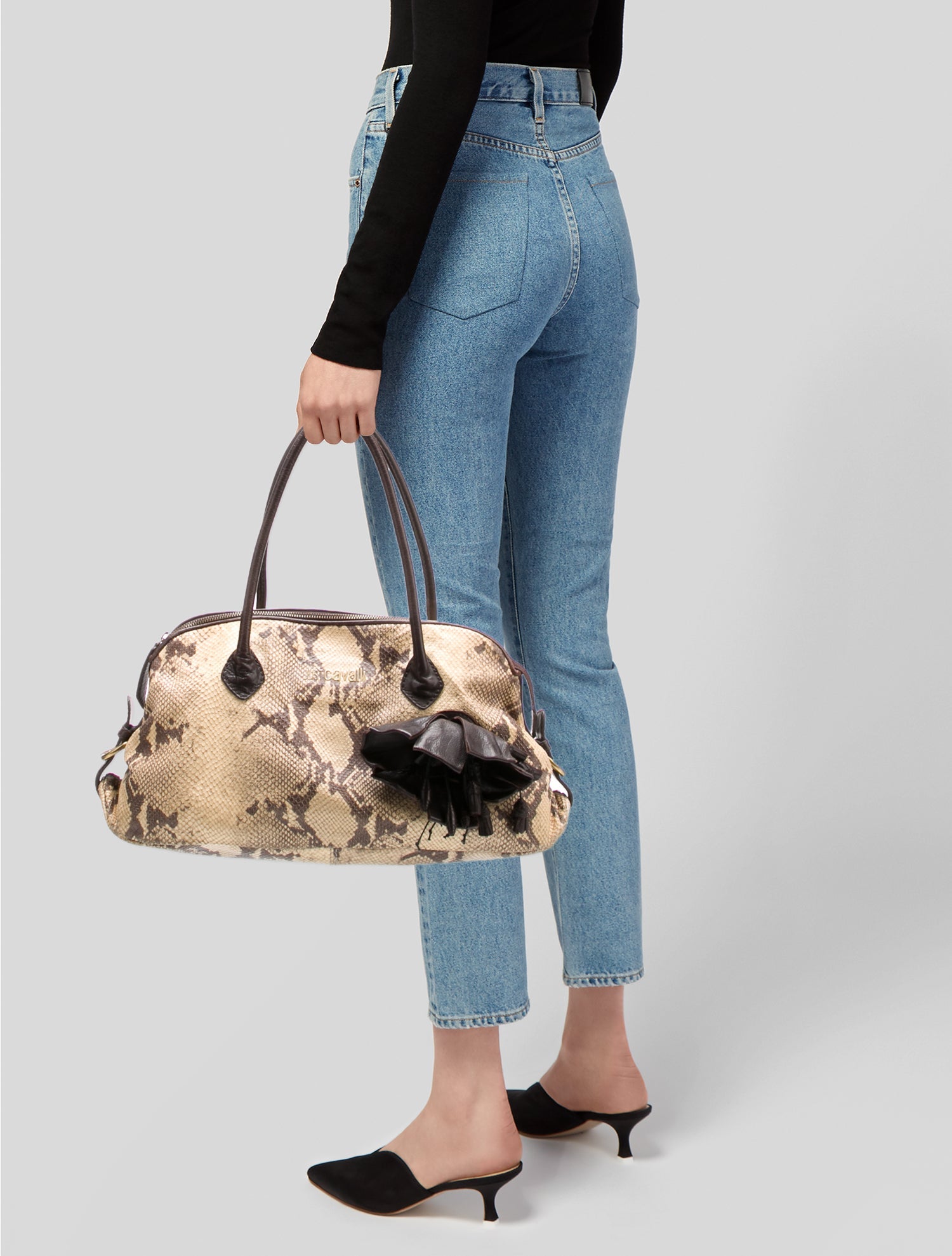 Just Cavalli Snakeskin Shoulder Bag