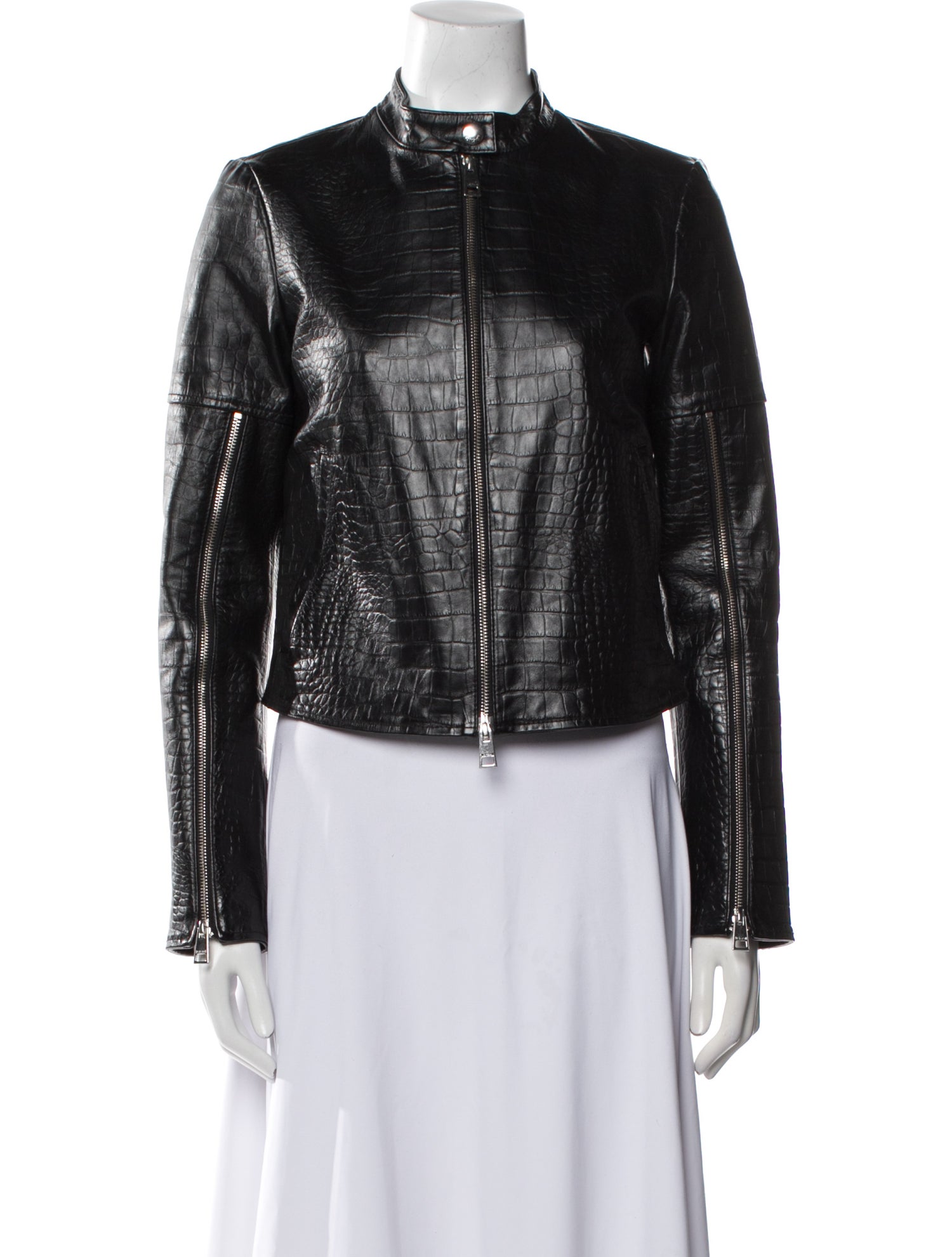 Just Cavalli Leather Biker Jacket