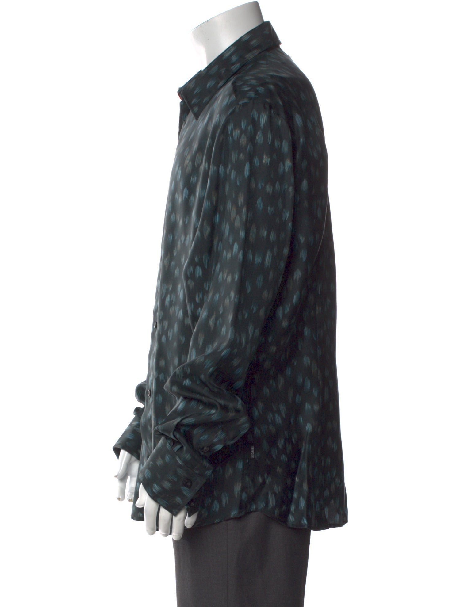 Just Cavalli Silk Printed Dress Shirt