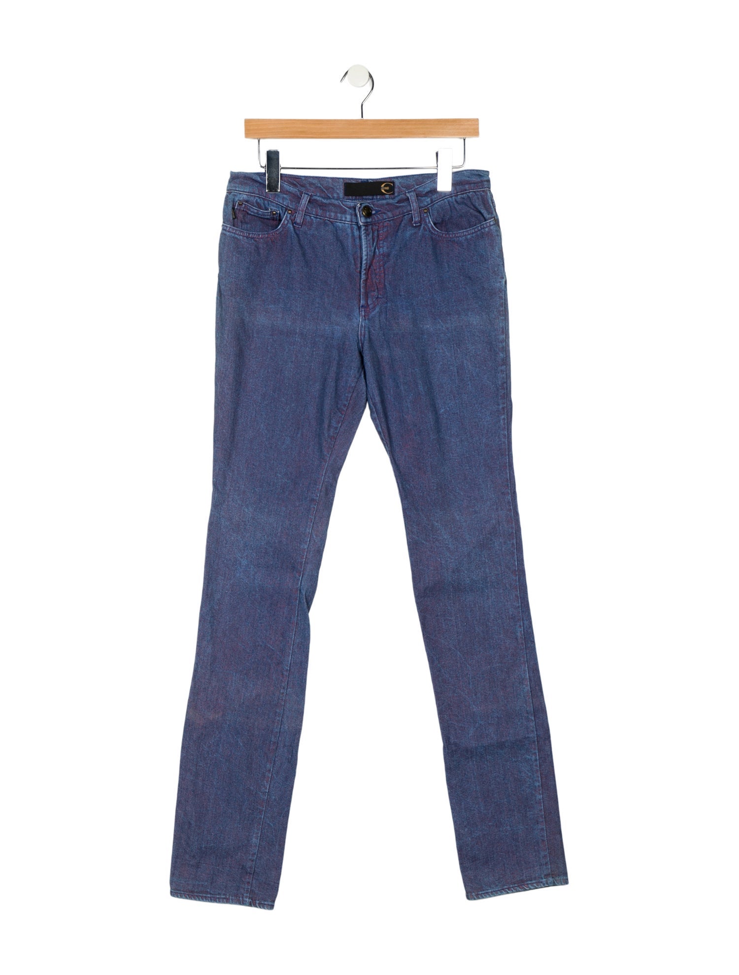 Just Cavalli High-Rise Straight Leg Jeans
