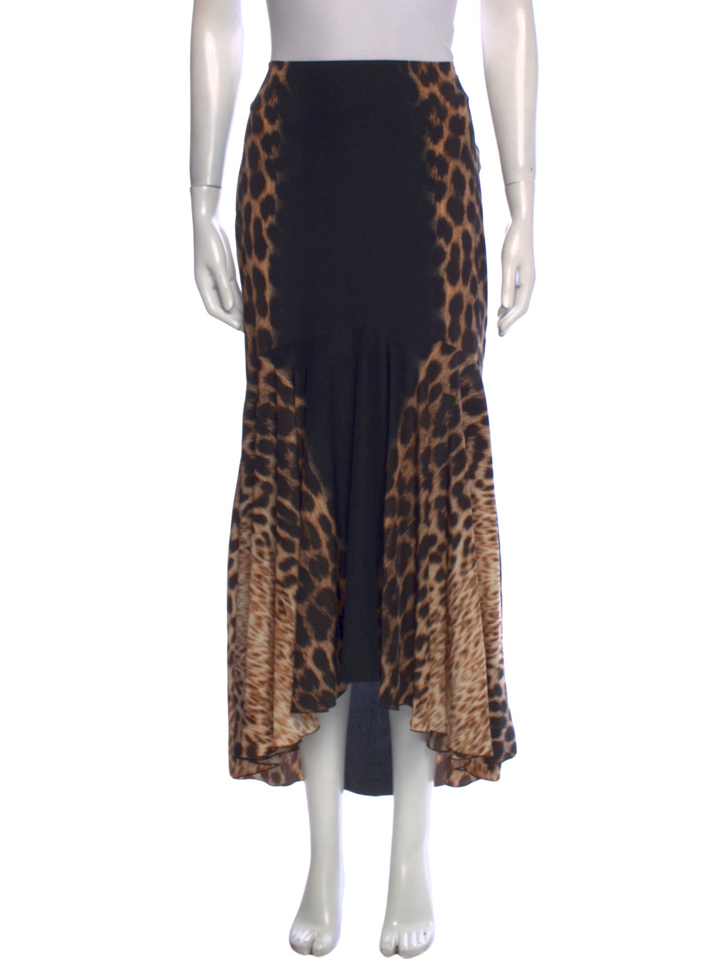 Just Cavalli Animal Print Midi Length Skirt