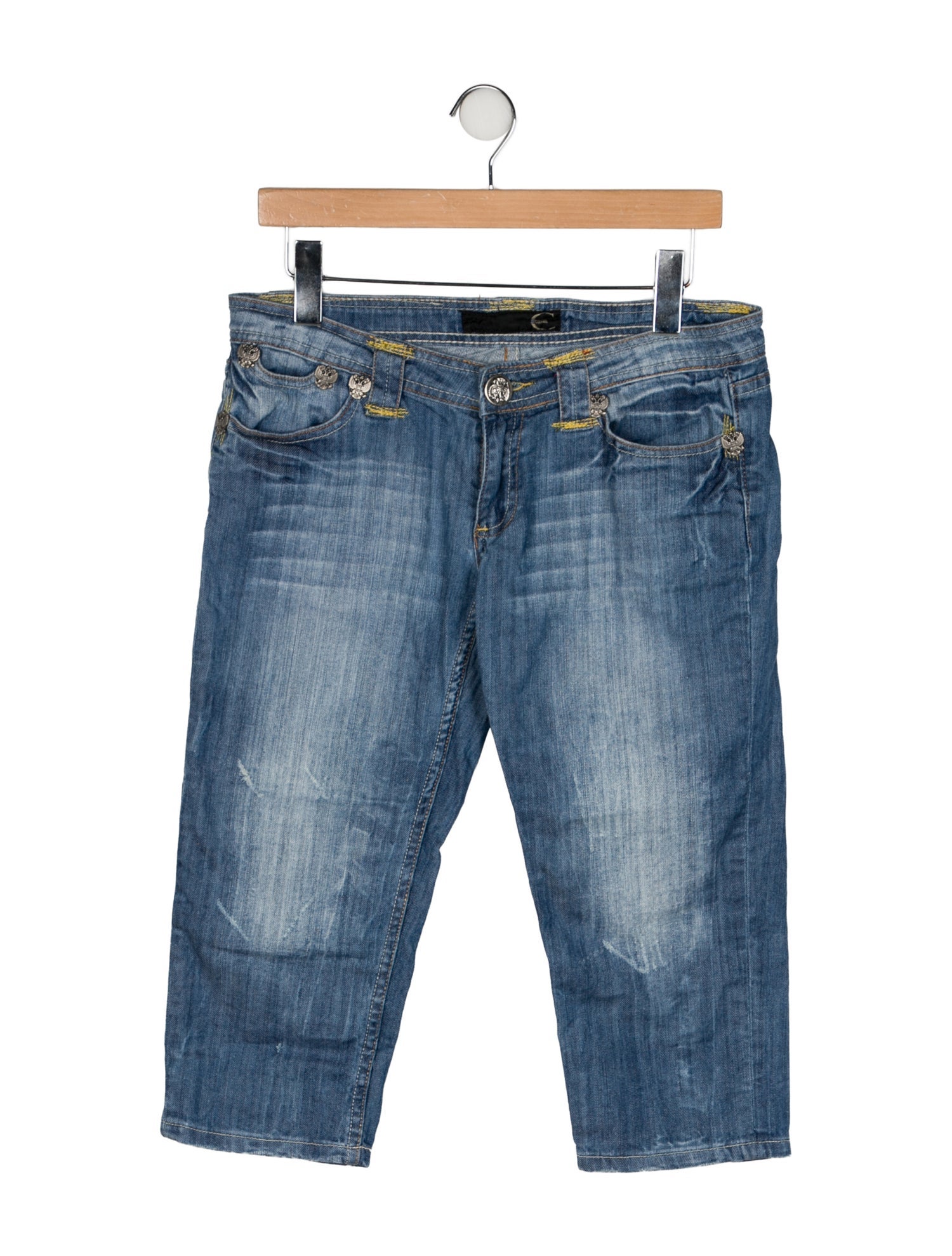 Just Cavalli Low-Rise Straight Leg Jeans