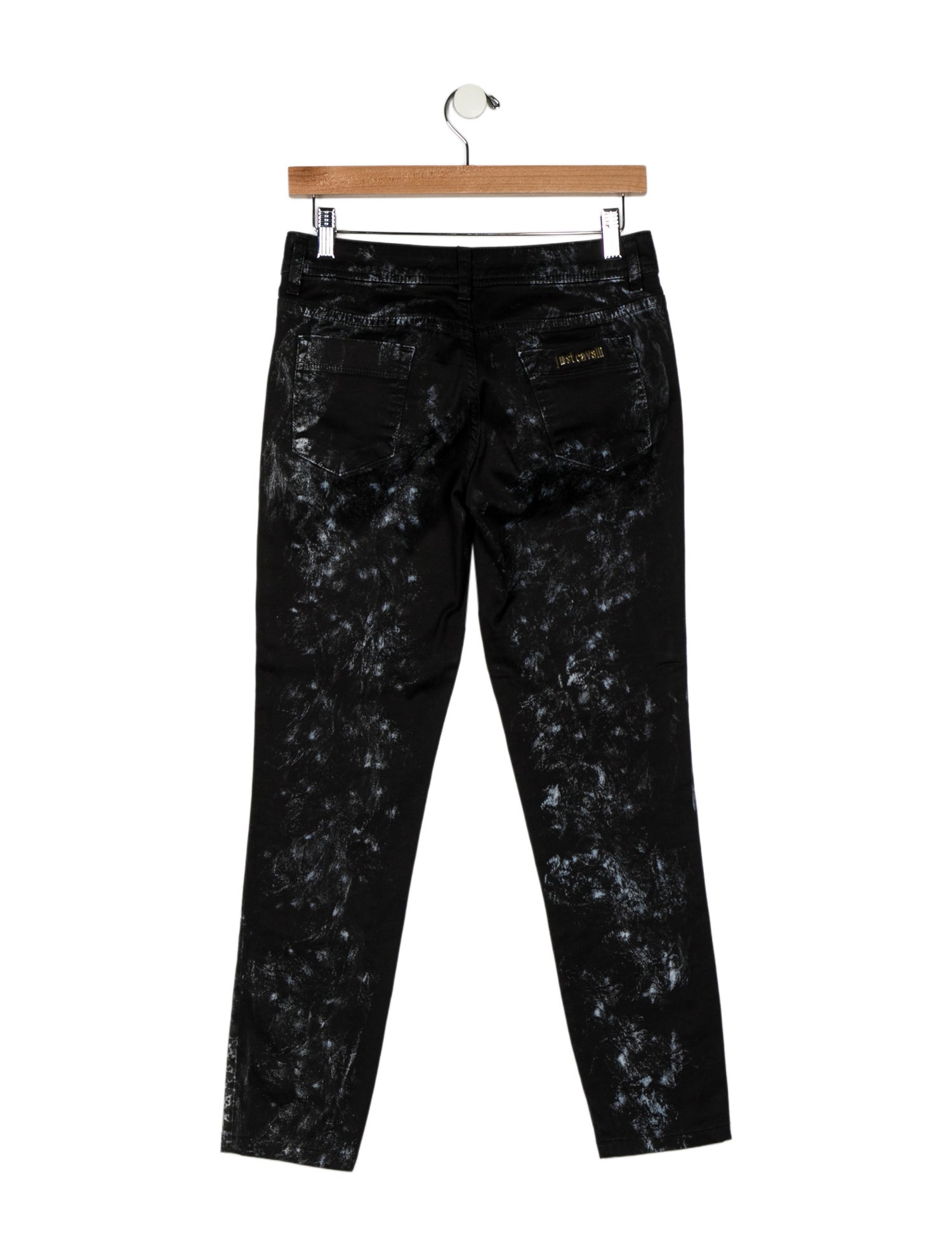 Just Cavalli Mid-Rise Straight Leg Jeans