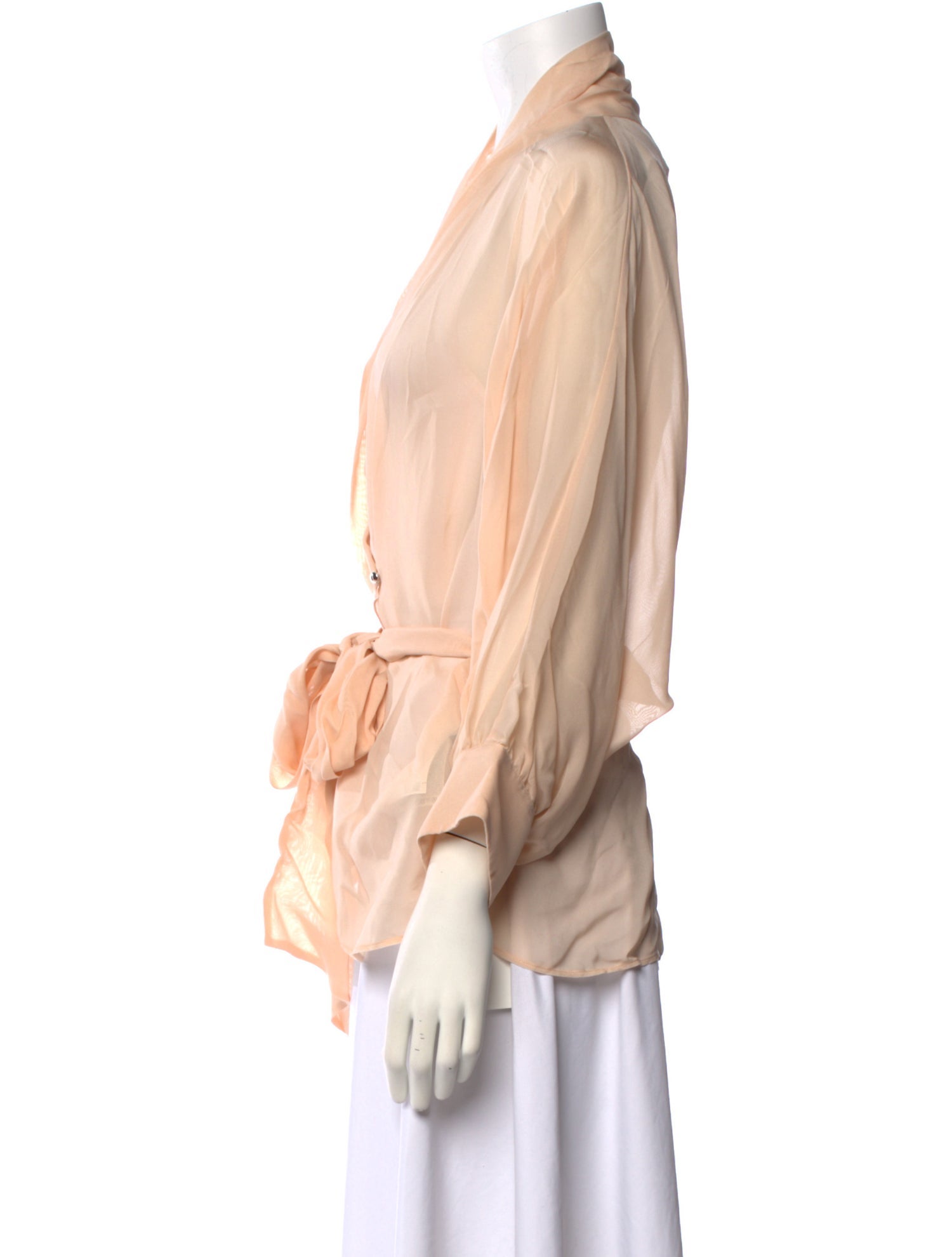 Just Cavalli V-Neck Three-Quarter Sleeve Blouse w/ Tags