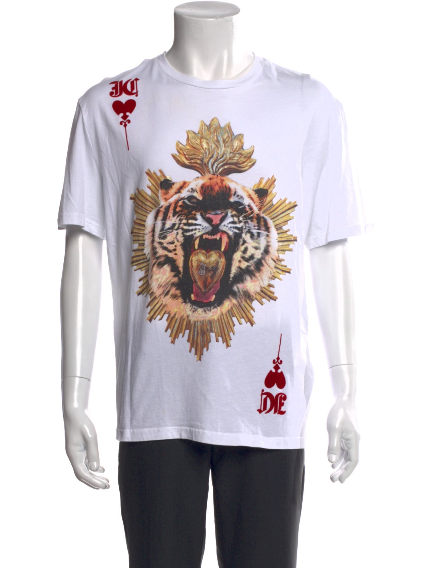 Just Cavalli Graphic Print Crew Neck T-Shirt