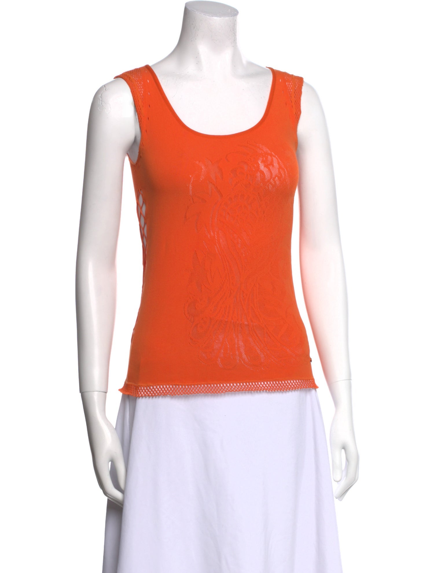 Just Cavalli Scoop Neck Sleeveless Top