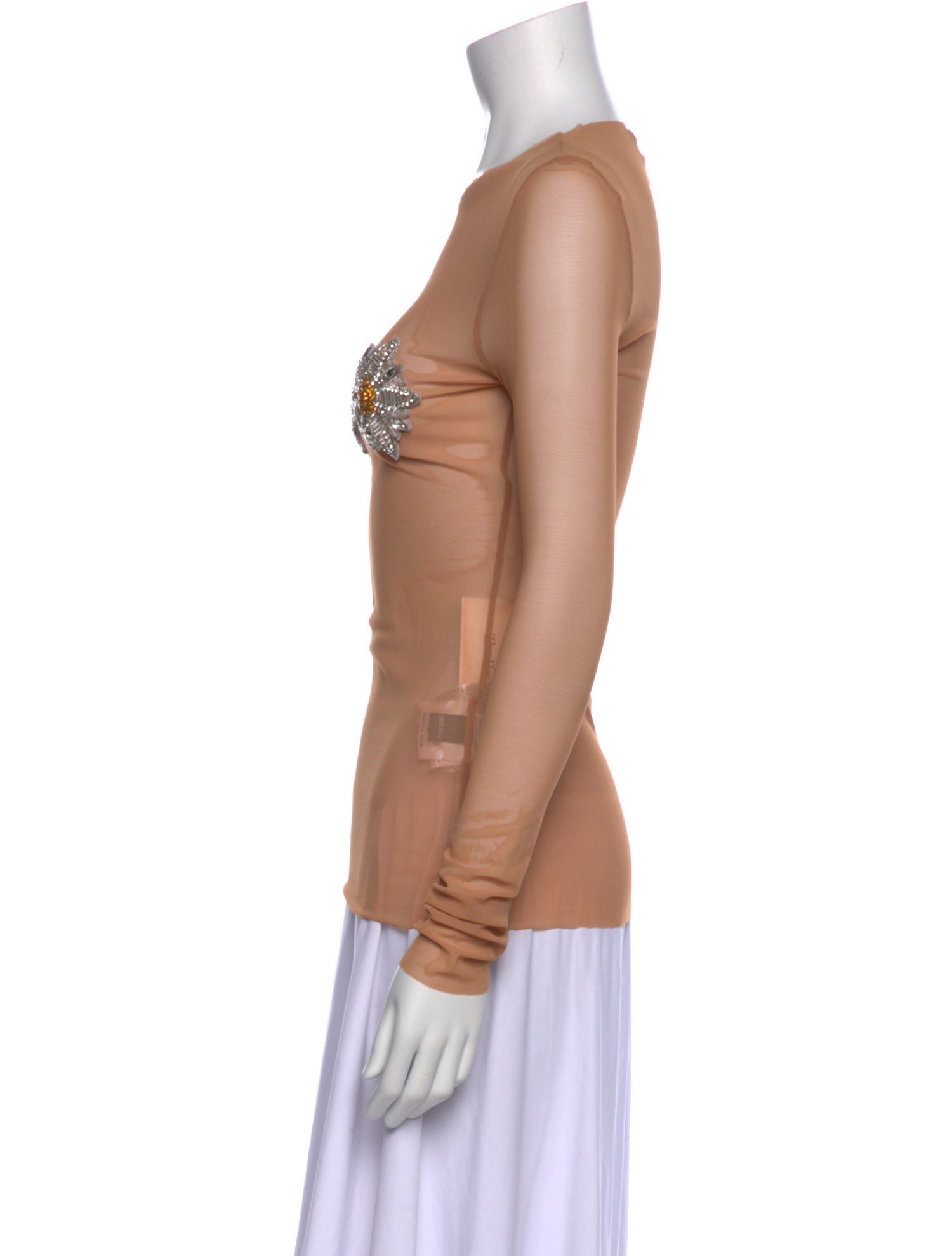 Just Cavalli Printed Bateau Neckline Top