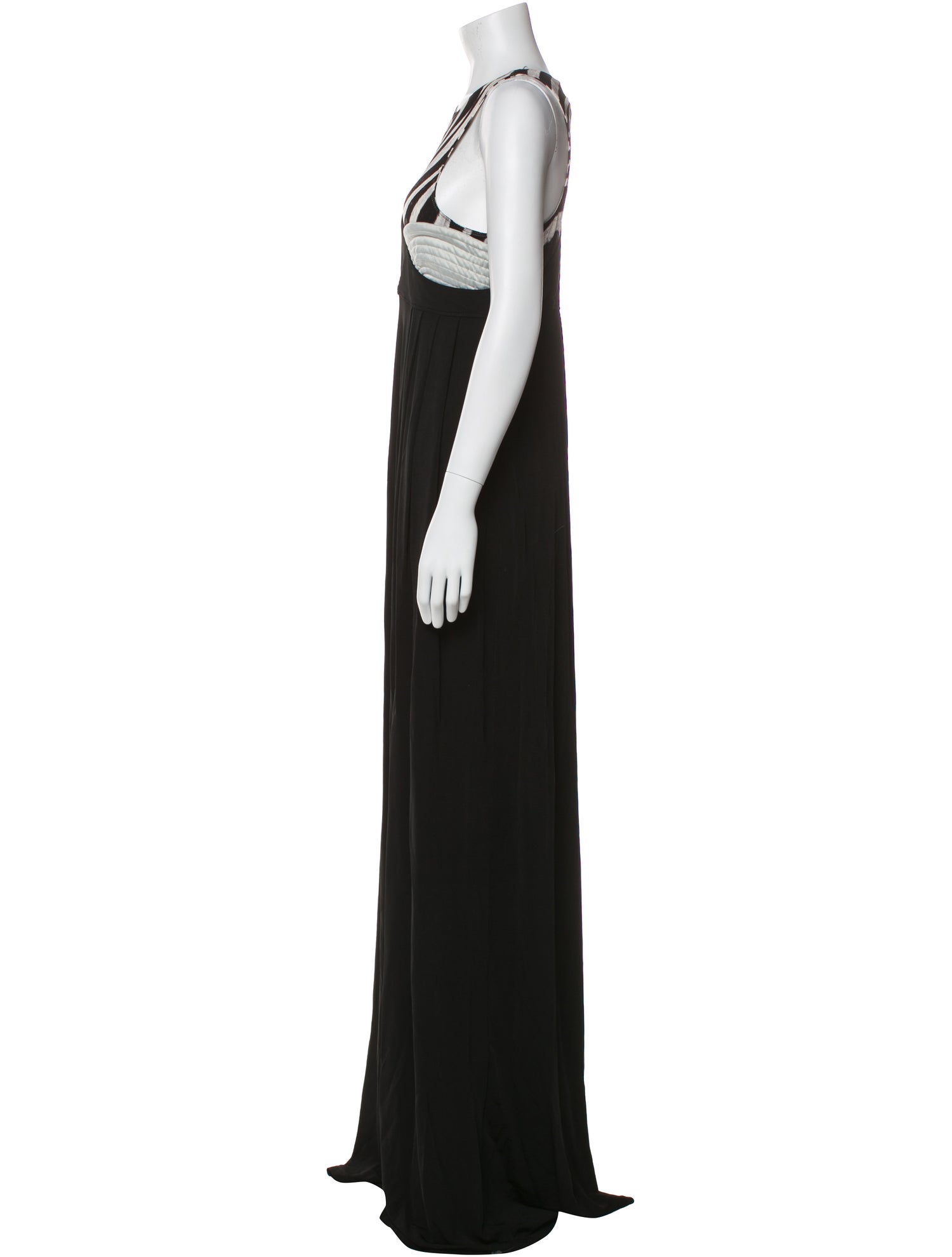 Just Cavalli Crew Neck Long Dress