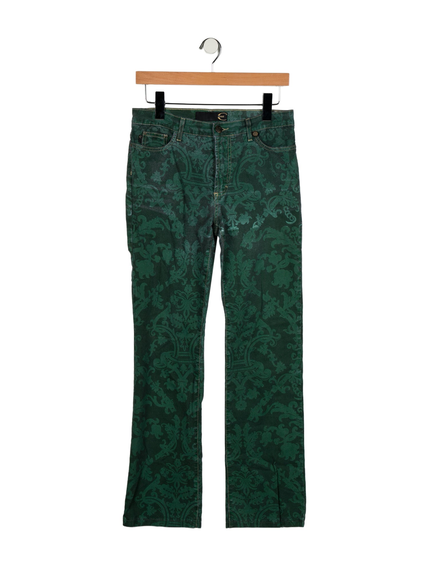 Just Cavalli Mid-Rise Straight Leg Jeans