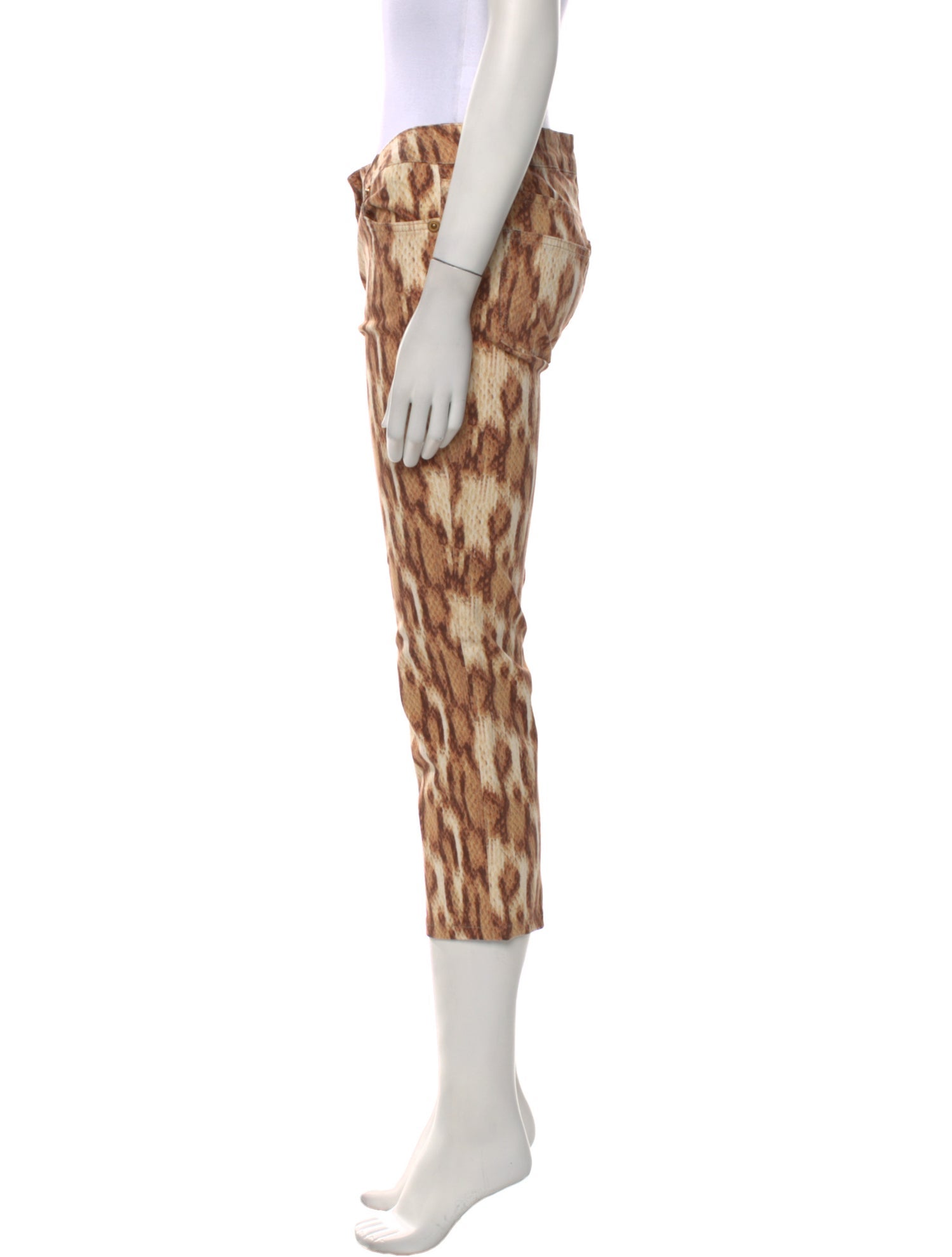 Just Cavalli Animal Print Straight Leg Pants