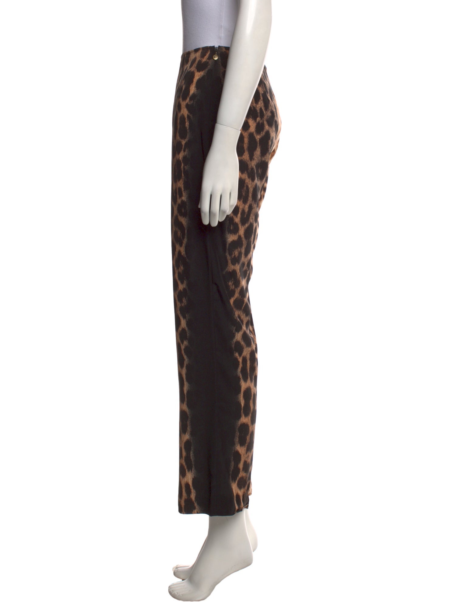 Just Cavalli Animal Print Wide Leg Pants