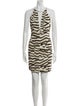 Just Cavalli Animal Print Mini Dress