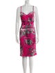 Just Cavalli Printed Knee-Length Dress