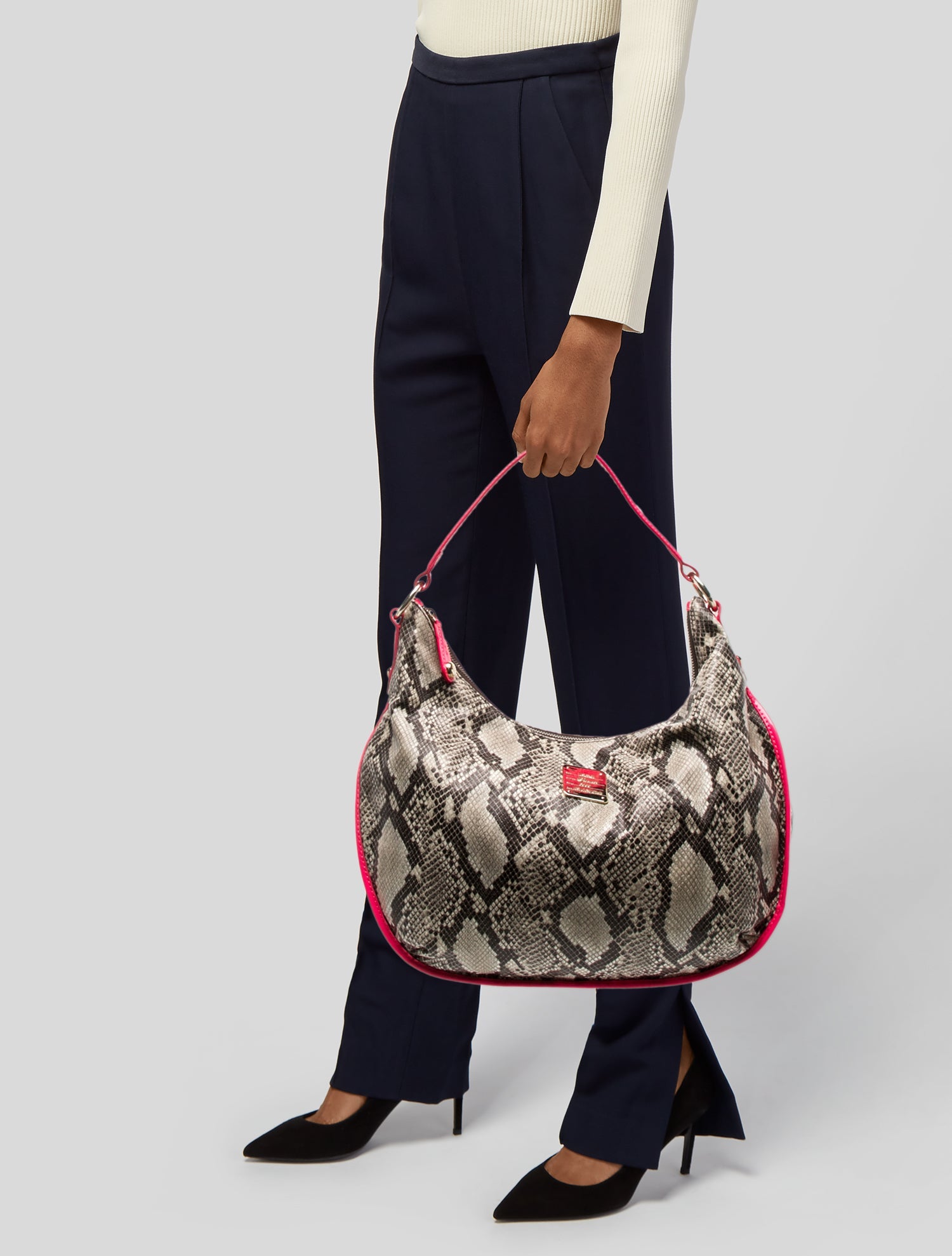 Just Cavalli Vegetarian Leather Hobo