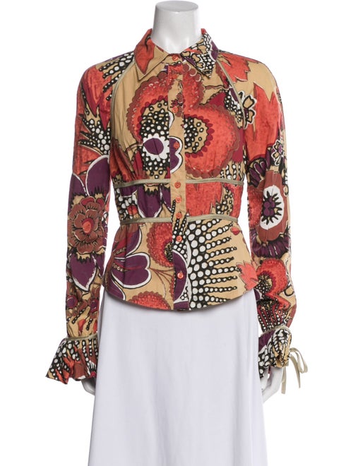 Just Cavalli 2000's Printed Button-Up Top