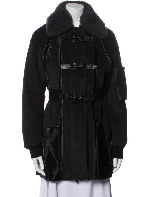 Just Cavalli Wool Fur Coat